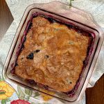 Blueberry Mystery Cake is similar to blueberry cobbler