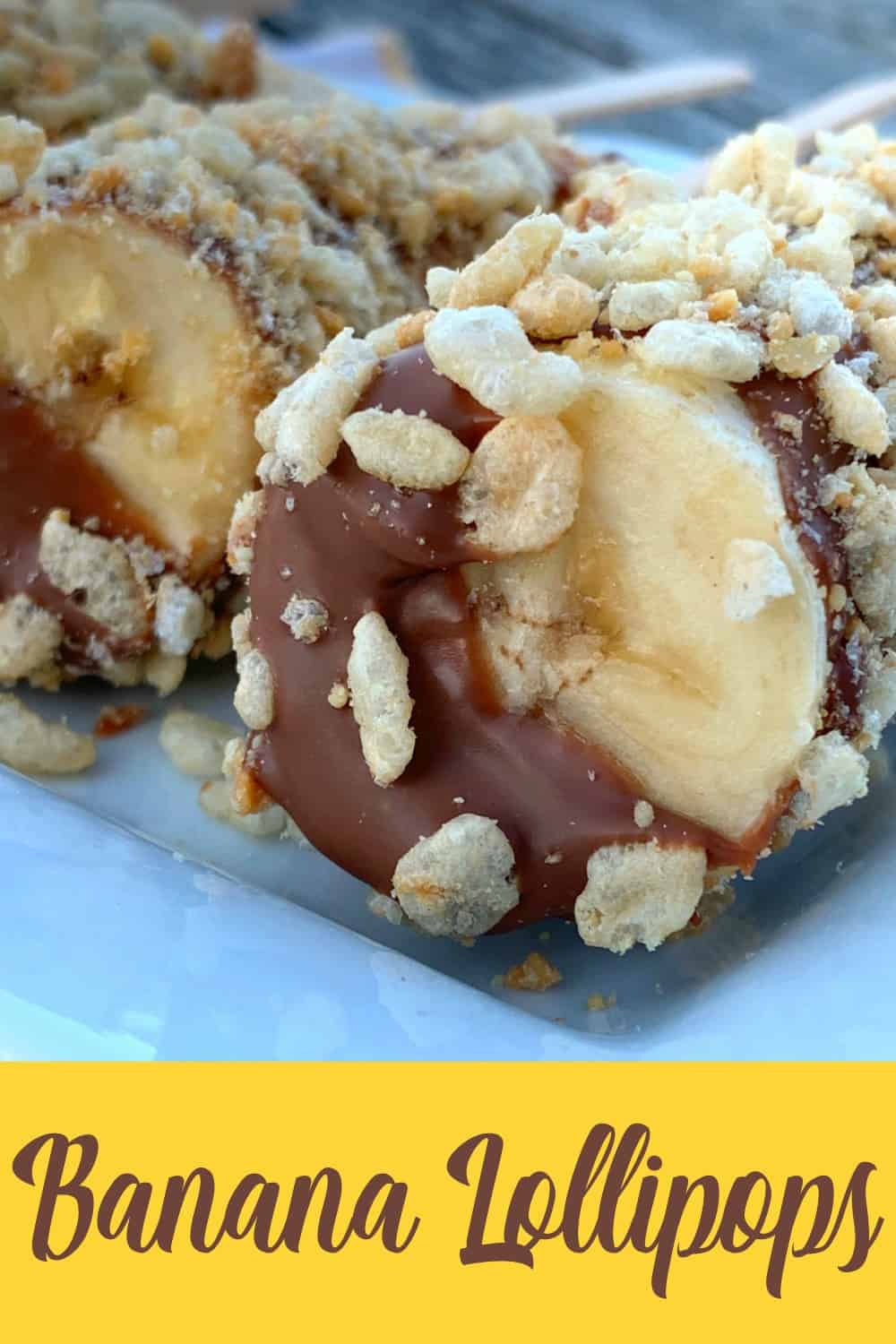 Banana Lollipops Dipped in Chocolate & Peanut Butter Plowing Through Life