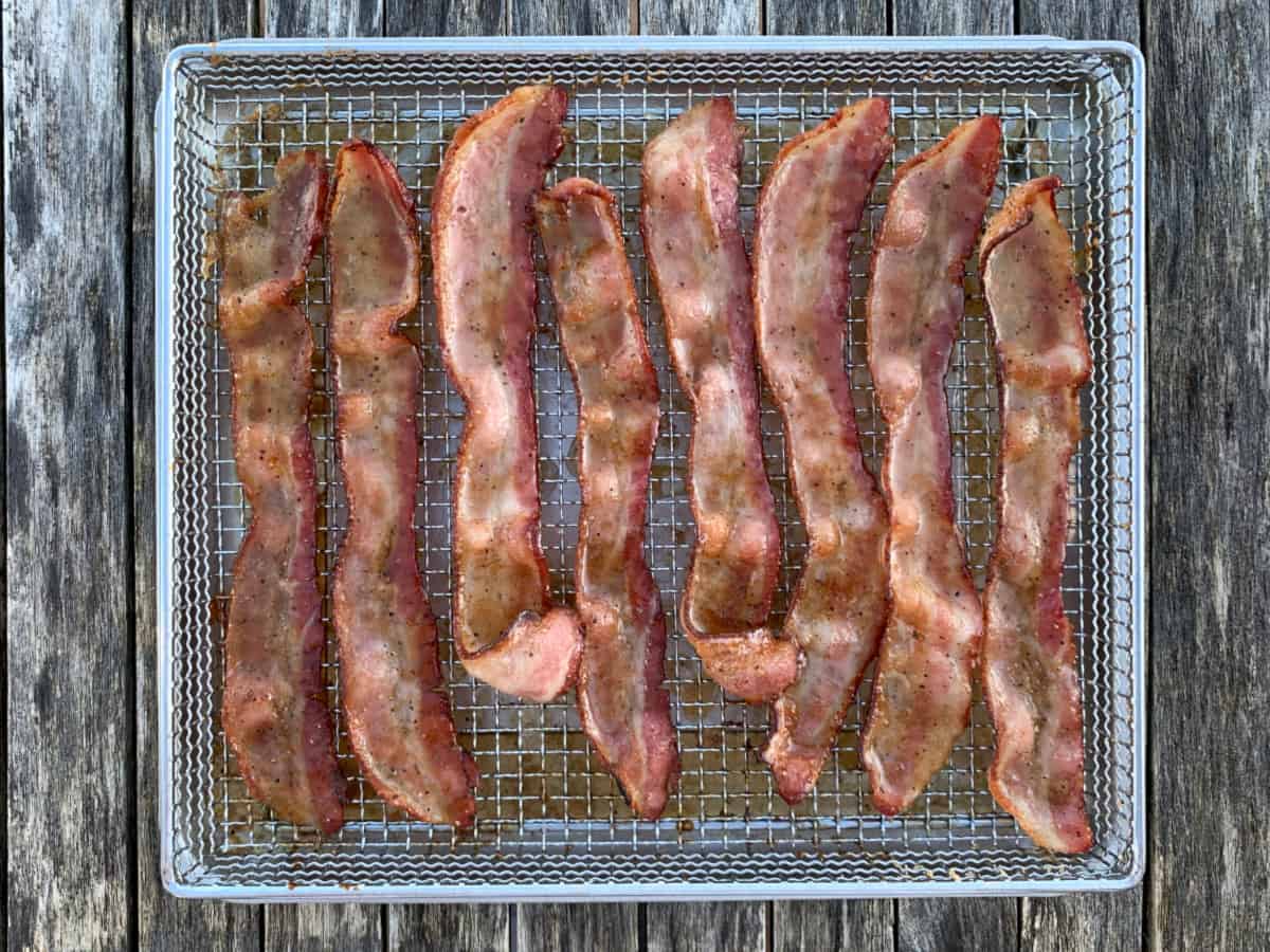 Air Fryer Candied Bacon Plowing Through Life