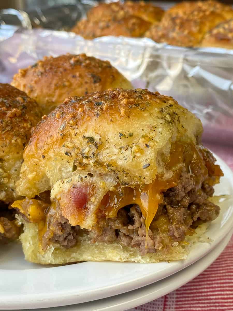 Bacon Cheeseburger Sliders Plowing Through Life