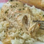 Tender and juice chicken breast with light gravy is chicken supreme