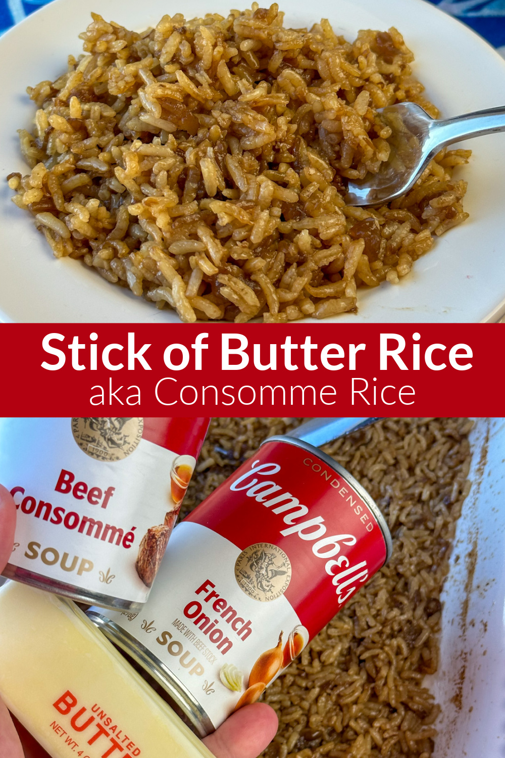 French Onion and Beef Consomme Rice - Plowing Through Life